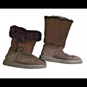 UGG Australia Triplet Bailey Button Shearling Sheepskin Tall Boot, 35% Off, NWOT
